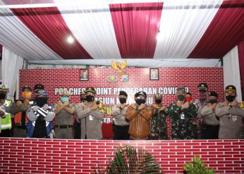 Dandim 0833 Kota Malang Dan Forkopimda Kota Malang Kunjungi 2 Pos Check Point Pencegahan Covid-19