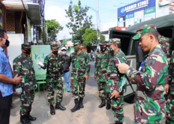 Dandim 0833 Pimpin Apel Persiapan Pasukan TNI Untuk Pengamanan PSBB Kota Malang