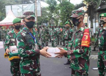 Dandim 0833 Kota Malang Kembali berikan Vitamin Kepada Personelnya