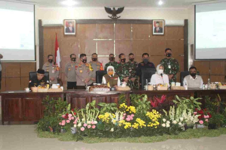 Gubernur, Kapolda Jatim, Pangdam V Brawijaya Evaluasi Masa Transisi Bersama Tiga Kepala daerah Malang Raya