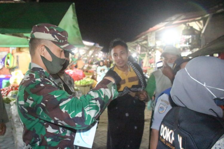 Dandim 0833 Pimpin Patroli Gabungan Covid-19