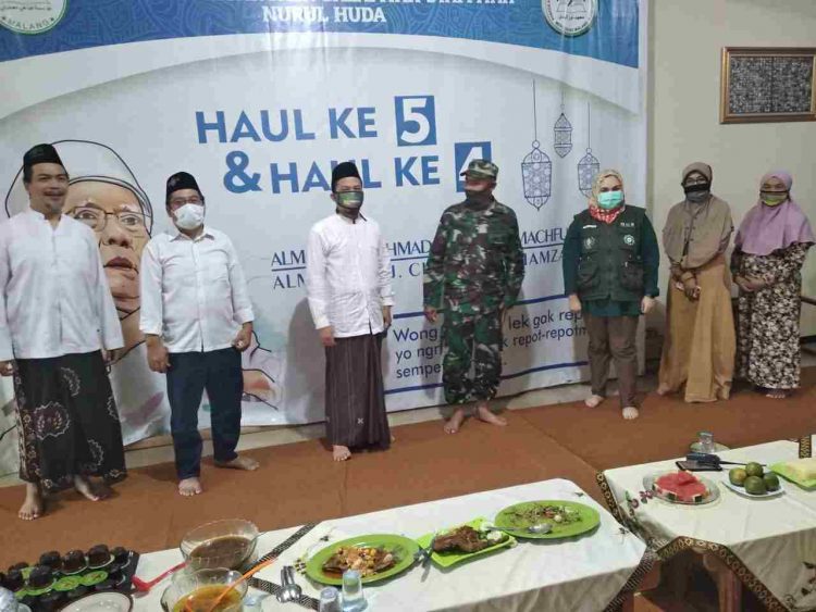 Danramil Kedungkandang Dan Satgas Covid-19 PBNU Kunjungi Ponpes Nurul Huda