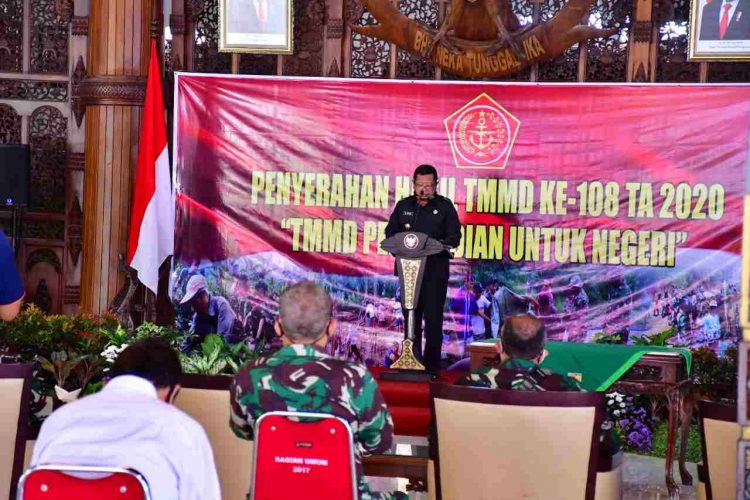 TMMDKe 108 Sukses Dilaksanakan Di Kabupaten Tulungagung Tepat Waktu