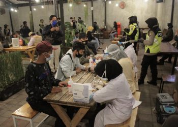 Patroli Gabungan terus digalakkan menyasar Resto, Cafe dan tempat berkumpulnya massa
