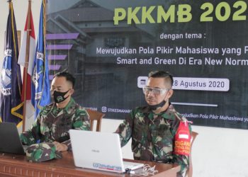 Kasdim 0833 Kota Malang Beri Wasbang Maba STIKES Maharani