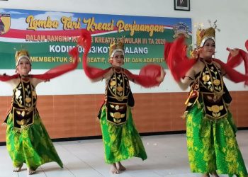 Lomba Tari Kreasi Perjuangan Di Kodim 0833 Kota Malang