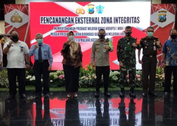 Polresta Malang Kota Canangkan Eksternal Zona Integritas