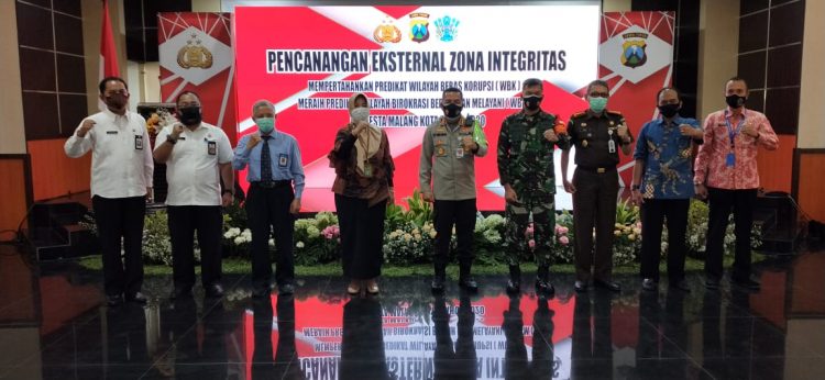 Polresta Malang Kota Canangkan Eksternal Zona Integritas