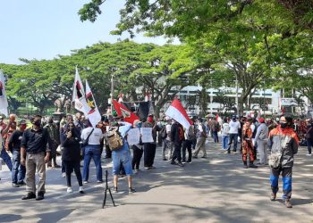 Ormas Malang Bersatu Gelar Aksi Damai Minta Tidak Ada Aksi Anarkis Di Kota Malang