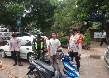 5 Orang Warga Terjerat Operasi Yustisi Masker Di Depan Pasar Oro-Oro Dowo