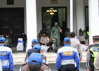 Dandim 0833 Kota Malang Pimpin Apel Pasukan Pengamanan Malam Tahun Baru