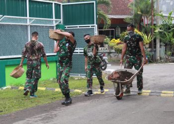 Satgas Covid-19 Dari Kodim 0833 Terus Persiapkan Pembangunan RS Lapangan