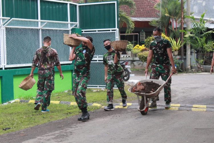 Satgas Covid-19 Dari Kodim 0833 Terus Persiapkan Pembangunan RS Lapangan