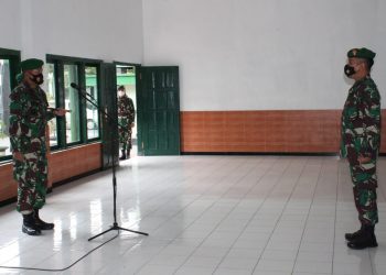 Dandim 0833 Pimpin Alih Tugas Kasdim 0833 Ke Korem 082