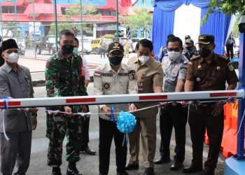Masuk Areal Stadion Gajayana Mulai Pakai E-Parking