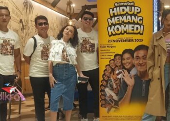 Beberapa pemeran film 'Srimulat : Hidup Memang Komedi' hadir di acara Gala Premiere yang digelar di Cinema XXI Transmart MX Mall Malang