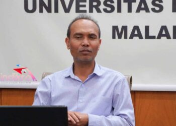 Wakil Rektor Bidang Akademik Universitas Brawijaya, Prof. Dr. Ir. Imam Santoso, M.P. saat memberikan keterangan kepada wartawan