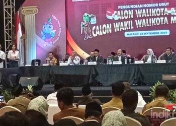 Pasangan Sam HC-Mbak ganis usai mendapatkan Nomor urut 2 dalam Pilkada Kota Malang tahun 2024 ini (Foto : Red)